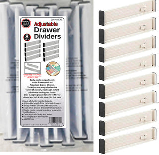 Adjustable Drawer Dividers (16-Pack) - Customizable for Any Drawer Size