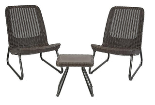Classic Patio Set (3-Piece Set) - Brown