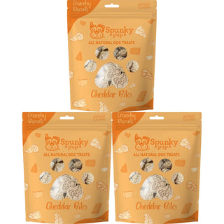 Cheddar Bites, Crunchy Biscuit Treats, 10 oz (3-Pack)