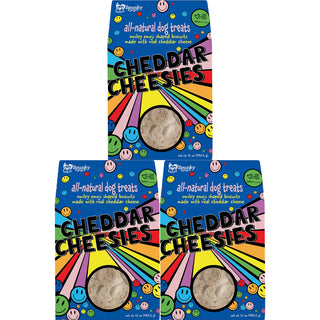Cheddar Cheesies, Dog Treats, Cheddar Cheese, 12 oz (3-Pack)