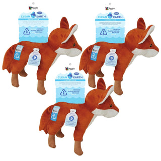 Clean Earth Recycled Plush Toy, Fox, Large (3-Pack)