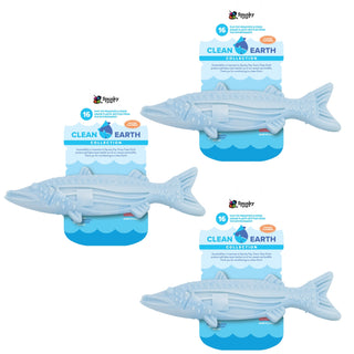 Clean Earth Recycled Chew Toy, Barracuda (3-Pack)