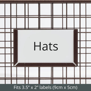 Baskets with Tag Holder in Bronze (8-Pack)