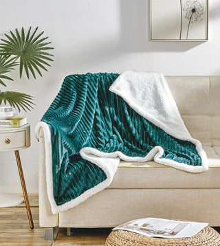 Corduroy Sherpa Throw (2 Pack)