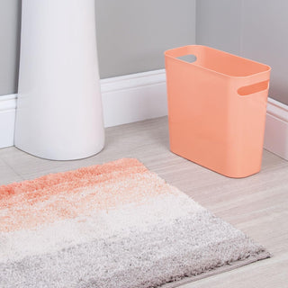 2-Piece Rug & Wastecan Set (Coral)