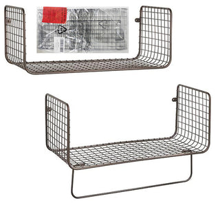 Wall Mount Towel Shelf Organizer (4 Pack) - Bronze