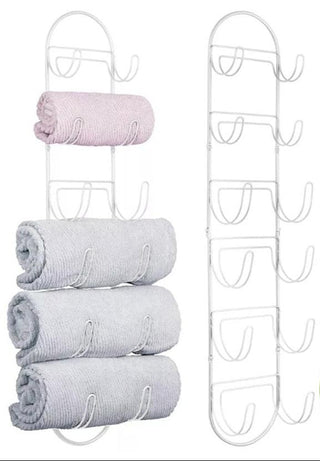 Wall-Mount Towel Rack (4-Pack)