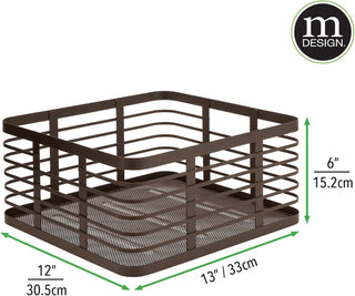 Kitchen Flat Wire Basket (6-Pack) - Bronze