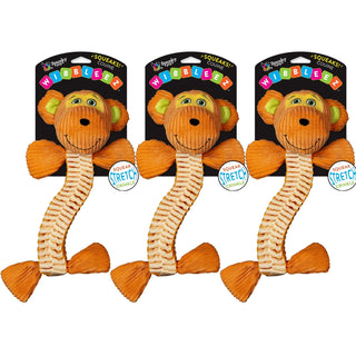 Wibbleez Straight, Combo Plush Tug Toy- ASSORTED COLORS (3-Pack)
