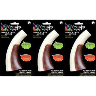 Snack & Chew Antler, Combo Flavored Chew Toy, Large (3-Pack)