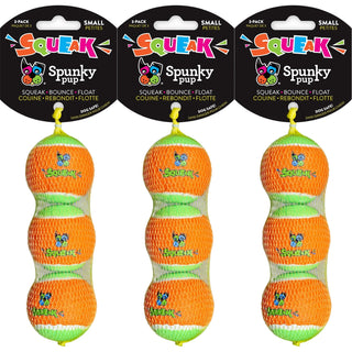 Squeaky Tennis Balls, 3-Pack, Small (3-Pack)