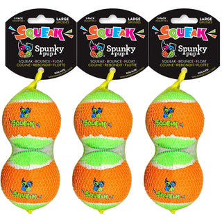Squeaky Tennis Balls, 2-Pack, Large (3-Pack)