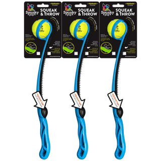 Squeak & Throw, Ball Launching Toy (3-Pack)