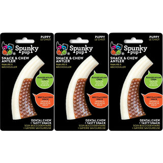 Snack & Chew Antler, Combo Flavored Chew Toy, Small (3-Pack)