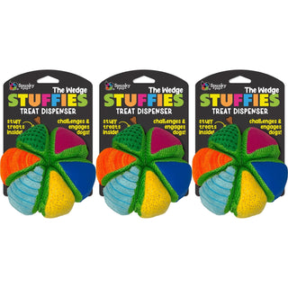 Stuffies Treat-Dispensing Plush Toy, The Wedge (3-Pack)