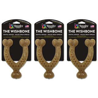 The Wishbone Nylon Chew Toy, Small (3-Pack)