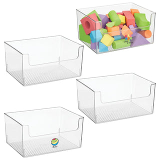 Toy Organizer Bin with Labels (8-Pack)