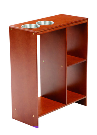 Modern Sleek End Table with Cup Holders