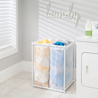 Laundry Hamper Organizer with Removeable Bags (2-Pack)