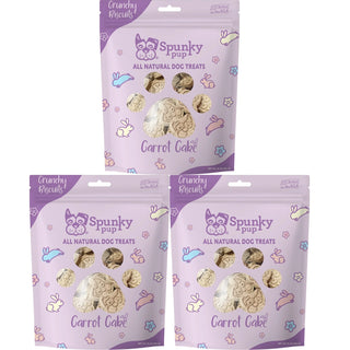 Carrot Cake, Crunchy Biscuit Treats, 10 oz (3-Pack)