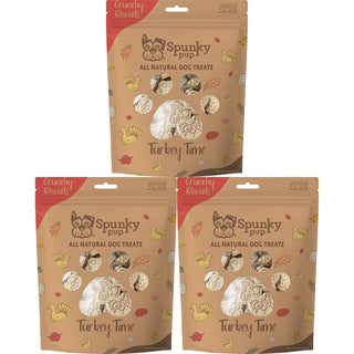 Turkey Time, Crunchy Biscuit Treats, 10 oz (3-Pack)