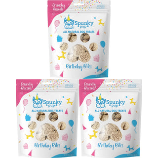 Birthday Bites, Crunchy Biscuit Treats, Peanut Butter, 10 oz (3-Pack)