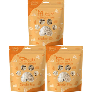 Cheddar Bites, Crunchy Biscuit Treats, 24 oz (3-Pack)