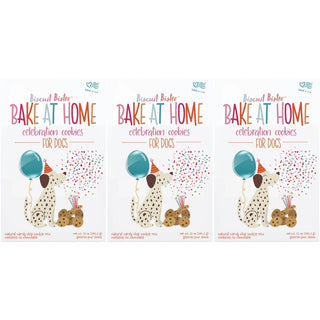 Bake at Home, Celebration Cookies, Dog Treats, Carob Chip, 12 oz (3-Pack)