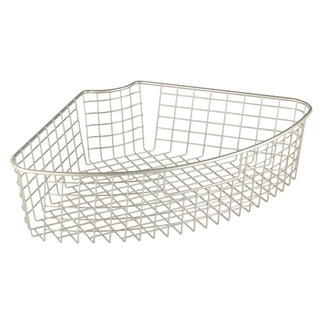 Lazy Susan 1/4 Wire Basket with Handle (4-Pack) - Satin