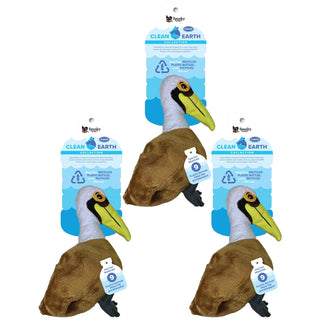 Clean Earth Recycled Plush Toy, Pelican, Large (3-Pack)