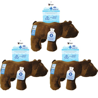 Clean Earth Recycled Plush Toy, Bear, Large (3-Pack)