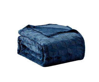Amrani Blanket - Queen - Navy