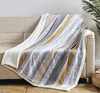 Printed Sherpa Throw 50x60 - Brea