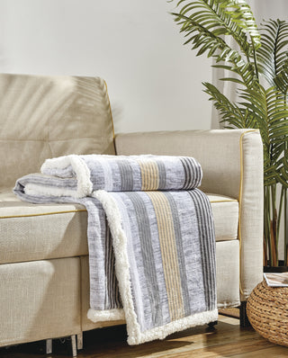 Printed Sherpa Throw 50x60 - Brea