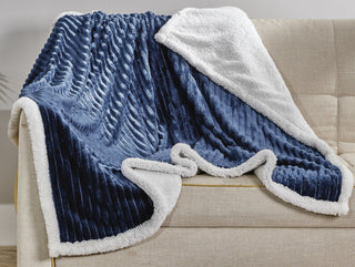 Corduroy Sherpa Throw (2 Pack)