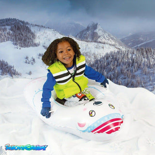 Polar Bear Inflatable Kids Snow Sled (44" x 24")