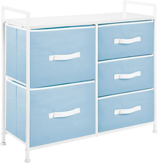5-Drawer Tall Storage Organizer - Carolina Blue