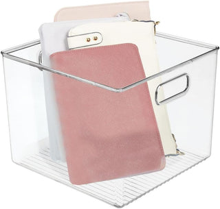 Tall Linus Kitchen Bin with Handles (6-Piece Set) - Clear