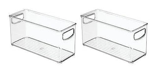 Tall Linus Kitchen Bin with Handles (6-Piece Set) - Clear