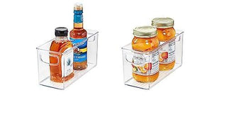 Tall Linus Kitchen Bin with Handles (6-Piece Set) - Clear