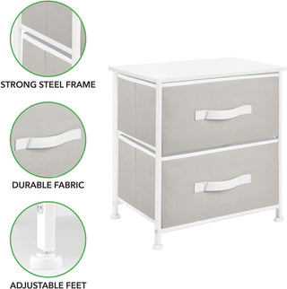 2-Drawer Versatile Storage Unit & Organizer - Gray