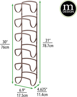 Wall Mount 6 Bath Towel Rack (2-Pack) - Bronze