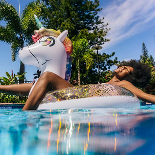 Glitter Unicorn 40" Pool Tube