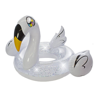 Gold Glitter Swan with Wings Jumbo 48"  Pool Tube