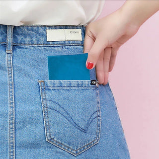 Pocket Mirror with Wireless Charge (Blue)
