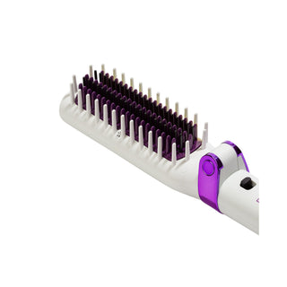 Foldable Hot Brush with Anti-Frizz Smoothing System