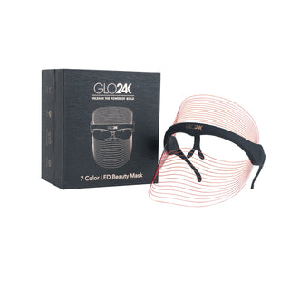 Glo24k LED Light Therapy Mask 7-in-1 Treatment Mask Skin Rejuvenation Anti-Aging Treatment