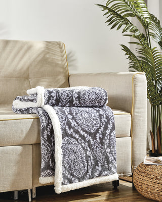 Printed Sherpa Throw 50x60 - Gracey