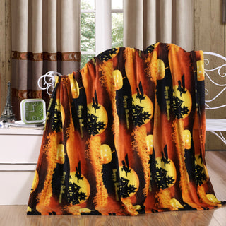 Ultra Soft Microplush Throw Blanket with Happy Halloween