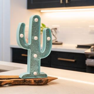 LED Tabletop Decorative Light – Glitter Cactus